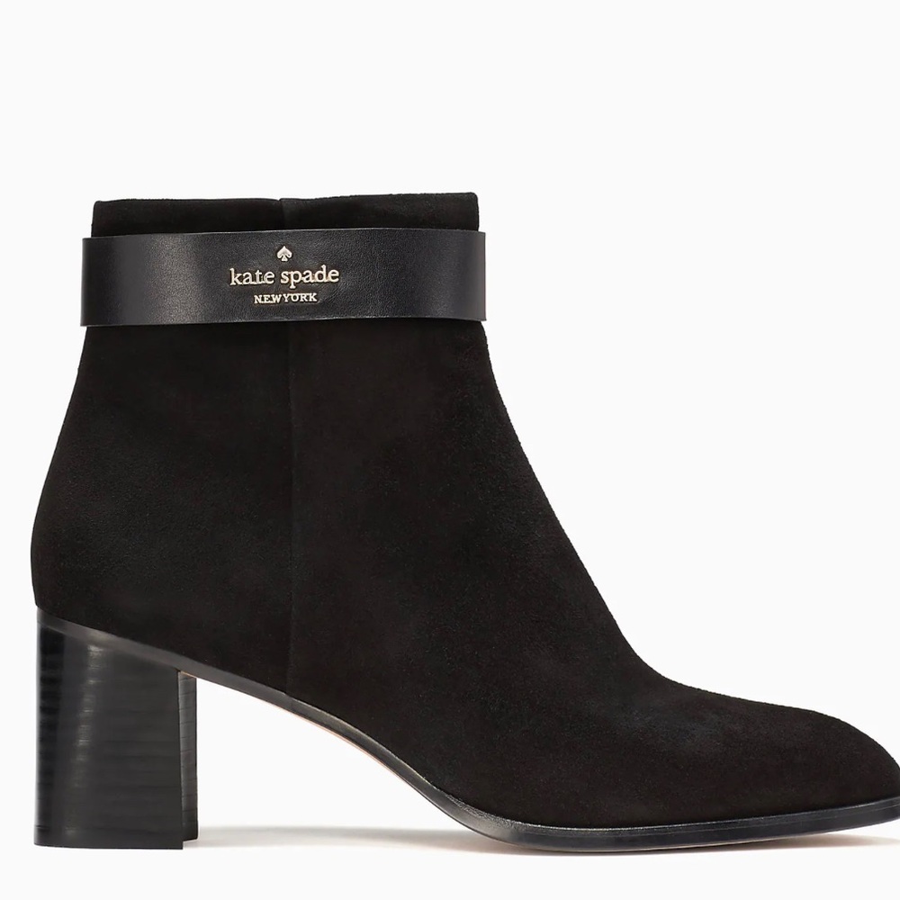 Kate Spade “Morgan” black booties 8.5